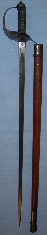 1895 Pattern Victorian British Infantry Officer's Sword, India Service