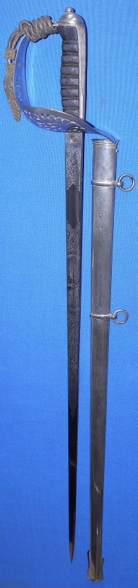 E Thurkle Victorian British Royal Engineers Officer's Sword