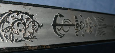 Fouled anchor etching